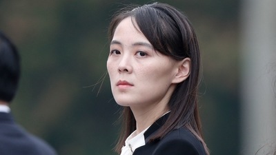 In this file photo taken on March 2, 2019, Kim Yo Jong, sister of North Korea's leader Kim Jong Un, attends a wreath-laying ceremony at Ho Chi Minh Mausoleum in Hanoi. (AFP) In this file photo taken on March 2, 2019, Kim Yo Jong, sister of North Korea's leader Kim Jong Un, attends a wreath-laying ceremony at Ho Chi Minh Mausoleum in Hanoi. (AFP)