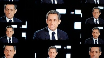Former French President Nicolas Sarkozy was found guilty Thursday Sept. 30, 2021 of illegal campaign financing of his unsuccessful 2012 reelection bid. (AP)