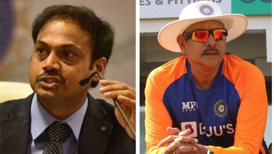 MSK Prasad and Ravi Shastri MSK Prasad and Ravi Shastri