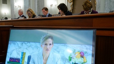 Facebook's global head of safety Antigone Davis testifies virtually before the US Senate Commerce, Science and Transportation Subcommittee on Consumer Protection, Product Safety and Data Security. (AP) Facebook's global head of safety Antigone Davis testifies virtually before the US Senate Commerce, Science and Transportation Subcommittee on Consumer Protection, Product Safety and Data Security. (AP)