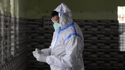 The Indian Council of Medical Research (ICMR) conducted the study on healthcare workers from 11 cities in the country, including Noida. (Sunil Ghosh/HT) The Indian Council of Medical Research (ICMR) conducted the study on healthcare workers from 11 cities in the country, including Noida. (Sunil Ghosh/HT)