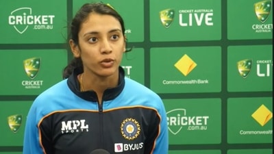 Smriti Mandhana. (BCCI/Screenshot)