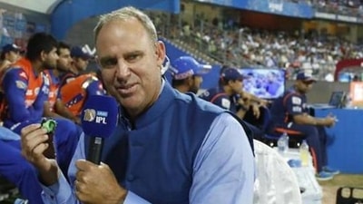 File image of Matthew Hayden during a commentary stint in IPL. (BCCI Photo) File image of Matthew Hayden during a commentary stint in IPL. (BCCI Photo)