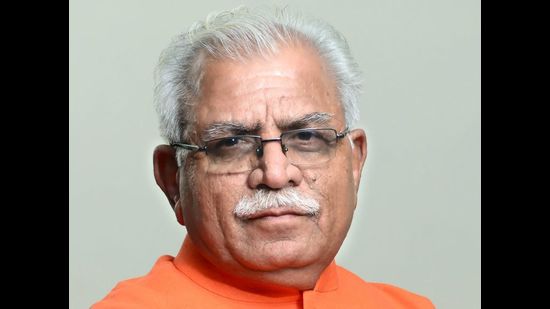 A high-powered 11-member election committee of the Haryana BJP, including CM Manohar Lal Khattar, will meet in Chandigarh on October 3 to either shortlist or select the candidate for the Ellenabad bypoll. (HT File)