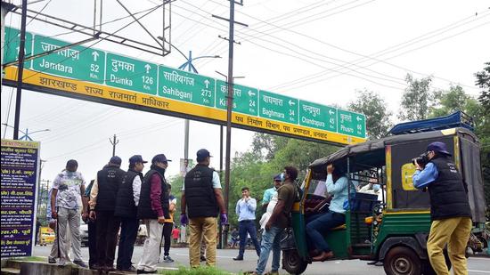 The CCTV footage from the location had showed that the three-wheeler swerved abruptly to hit the judge from behind. (ANI)