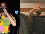 Kriti Sanon and Ranbir Kapoor were among the few stars spotted in Mumbai on Friday.(Varinder Chawla) Kriti Sanon and Ranbir Kapoor were among the few stars spotted in Mumbai on Friday.(Varinder Chawla)