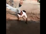 The image taken from the viral video shows the man dancing to Michael Jackson’s Dangerous.