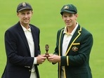 Joe Root and Tim Paine with The Ashes urn. (Getty Images) Joe Root and Tim Paine with The Ashes urn. (Getty Images)