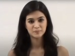 Kriti Sanon in a still from her audition video. Kriti Sanon in a still from her audition video.