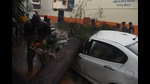 Navi Mumbai Municipal Corporation reported 120 tree fall incidents in the city this monsoon compared to 512 in 2020. (BACHCHAN KUMAR/HT PHOTO) Navi Mumbai Municipal Corporation reported 120 tree fall incidents in the city this monsoon compared to 512 in 2020. (BACHCHAN KUMAR/HT PHOTO)