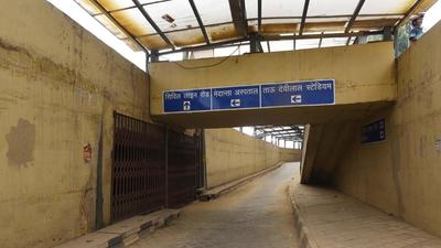 The pedestrian underpass at Rajiv Chowk, in Gurugram on Friday. (Vipin Kumar /HT) The pedestrian underpass at Rajiv Chowk, in Gurugram on Friday. (Vipin Kumar /HT)