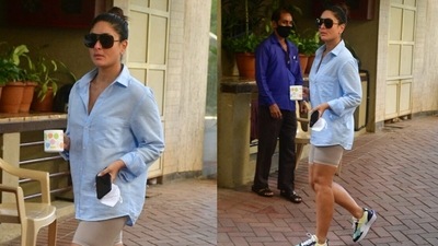 Kareena Kapoor was spotted with a cup of hot beverage in her hand. (Varinder Chawla) Kareena Kapoor was spotted with a cup of hot beverage in her hand. (Varinder Chawla)