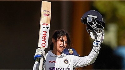 Queensland: Indian women's team opener Smriti Mandhana completed her maiden Test century during Day 2 of the ongoing Pink Ball Test in Australia (PTI) Queensland: Indian women's team opener Smriti Mandhana completed her maiden Test century during Day 2 of the ongoing Pink Ball Test in Australia (PTI)