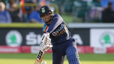 India's Richa Ghosh in action (REUTERS)