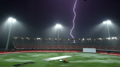 Lightning, heavy rain force early stumps on day two as India reach 276/5 (BCCI Women / Twitter)