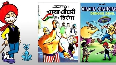 Chacha Chaudhary, created by Pran, was an unlikely superhero - an old man who fought crime using his wit and at times a bamboo stick. Chacha Chaudhary, created by Pran, was an unlikely superhero - an old man who fought crime using his wit and at times a bamboo stick.