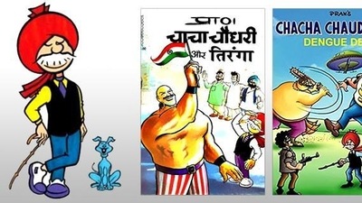 Chacha Chaudhary, created by Pran, was an unlikely superhero - an old man who fought crime using his wit and at times a bamboo stick. Chacha Chaudhary, created by Pran, was an unlikely superhero - an old man who fought crime using his wit and at times a bamboo stick. 