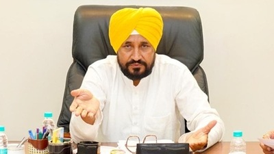 File photo of Punjab chief minister Charanjit Singh Channi.&nbsp; (HT_PRINT)