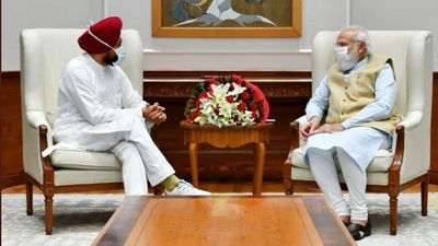 Charanjit Singh Channi met PM Modi on Friday and discussed about farm issues.&nbsp;