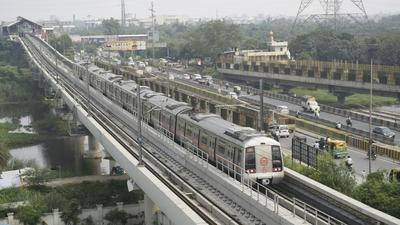 Currently, the Red Line of the Delhi Metro has eight stations in Ghaziabad and constructed on an elevated section built on pillars at the median of GT Road (Sakib Ali /Hindustan Times) Currently, the Red Line of the Delhi Metro has eight stations in Ghaziabad and constructed on an elevated section built on pillars at the median of GT Road (Sakib Ali /Hindustan Times)