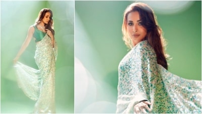 Malaika Arora opted for this outfit for the promotion of her show India's Best Dancer on The Kapil Sharma Show. (Instagram/@malaikaaroraofficial) Malaika Arora opted for this outfit for the promotion of her show India's Best Dancer on The Kapil Sharma Show. (Instagram/@malaikaaroraofficial)