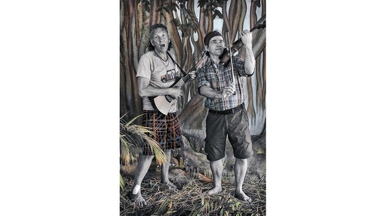 Waswo X Waswo, an American who has spent about a decade on and off in Goa, has watched the state change as tourism and real-estate development have expanded outward from a narrow strip along the shore to invade even interior villages. In his trademark black-and-white and sepia tones, his project uses vintage studio portraits and traditional photo hand-colouring to showcase Goa’s first bohemians.(Waswo X Waswo & Rajesh Soni)