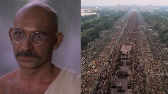 Ben Kingsley played the role of Gandhi. Ben Kingsley played the role of Gandhi. 