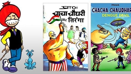 Chacha Chaudhary, created by Pran, was an unlikely superhero - an old man who fought crime using his wit and at times a bamboo stick. Chacha Chaudhary, created by Pran, was an unlikely superhero - an old man who fought crime using his wit and at times a bamboo stick.