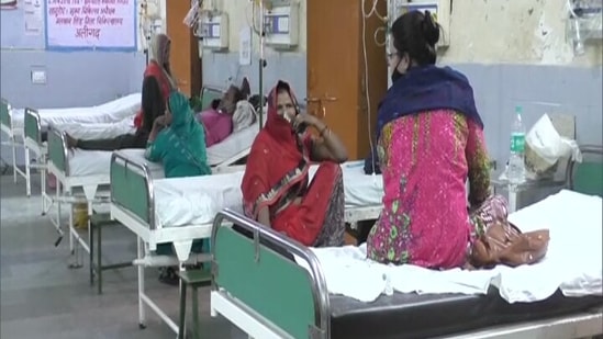 Top hospitals including Deen Dayal and Malkhan Singh District Hospital have run short of beds even as the city conquered the worst of Covid-19 infections. (ANI)