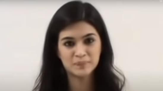 Kriti Sanon in a still from her audition video.&nbsp;