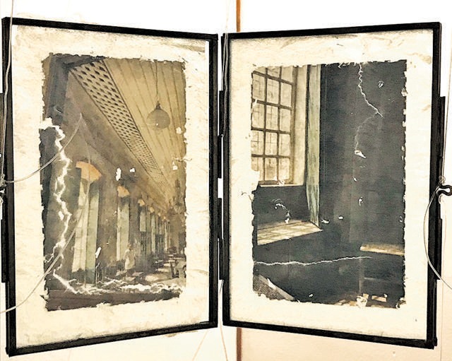 In Ipshita Maitra’s collages, images of old Goan homes are layered and distorted, to represent a sense of loss. In Ipshita Maitra’s collages, images of old Goan homes are layered and distorted, to represent a sense of loss.