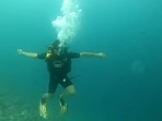 Gold medallist Neeraj Chopra mimicks javelin throw while scuba diving. (Twitter/ Neeraj_chopra1) Gold medallist Neeraj Chopra mimicks javelin throw while scuba diving. (Twitter/ Neeraj_chopra1)
