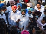 Amarinder Singh alleged that the 43-odd MLAs who signed the said letter were “forced to do so under duress”. (HT photo) Amarinder Singh alleged that the 43-odd MLAs who signed the said letter were “forced to do so under duress”. (HT photo)
