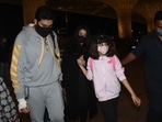 Abhishek Bachchan, Aishwarya Rai and Aaradhya Bachchan have left for Paris. Abhishek Bachchan, Aishwarya Rai and Aaradhya Bachchan have left for Paris.