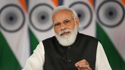 Prime Minister Narendra Modi launched the Jal Jeevan Mission app on the occasion of the birth anniversary of Mahatma Gandhi. (PTI) (HT_PRINT) Prime Minister Narendra Modi launched the Jal Jeevan Mission app on the occasion of the birth anniversary of Mahatma Gandhi. (PTI) (HT_PRINT)