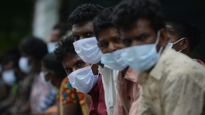 Saturday’s tally is 2,373 less than that of Friday’s when 26,727 people were detected as Covid-19 positive. (AFP) Saturday’s tally is 2,373 less than that of Friday’s when 26,727 people were detected as Covid-19 positive. (AFP)