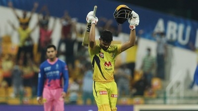 Ruturaj Gaikwad scored 60-ball 101 not out against Rajasthan Royals (Twitter)