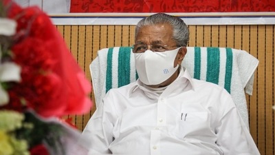 Kerala chief minister Pinarayi Vijayan said that theatres and auditoriums will function with 50 per cent seating capacity. (Sanchit Khanna/HT File Photo)