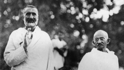 Badshah Khan and Gandhi’s friendship began after Khan’s release from jail, and when he stayed at Sewagram Ashram (Wardha) with Gandhi (Getty Images) Badshah Khan and Gandhi’s friendship began after Khan’s release from jail, and when he stayed at Sewagram Ashram (Wardha) with Gandhi (Getty Images)
