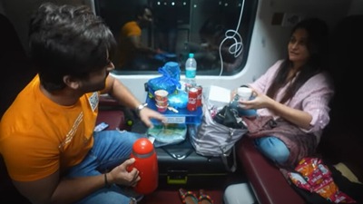 Dipika Kakar and Shoaib Ibrahim documented their train ride in a vlog.