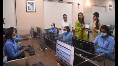 B’wood star Pooja Hegde visited the WCSO to promote ‘Humari Suraksha’ the community engagement initiative of WCS under Mission Shakti 3.0, in Lucknow, on Saturday. (Deepak Gupta/HT) B’wood star Pooja Hegde visited the WCSO to promote ‘Humari Suraksha’ the community engagement initiative of WCS under Mission Shakti 3.0, in Lucknow, on Saturday. (Deepak Gupta/HT)