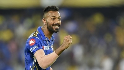 Mumbai Indians (MI) player Hardik Pandya (Kunal Patil/HT Photo) Mumbai Indians (MI) player Hardik Pandya (Kunal Patil/HT Photo)
