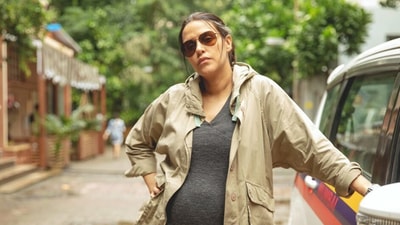 She even shot her movie, A Thursday, with her big baby bump. She even shot her movie, A Thursday, with her big baby bump.