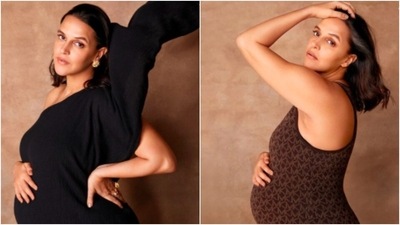 In her recent Instagram posts, Neha Dhupia preached body positivity as she posed in stylish maternity outfits. Check out her pictures here. (Instagram/@nehadhupia) In her recent Instagram posts, Neha Dhupia preached body positivity as she posed in stylish maternity outfits. Check out her pictures here. (Instagram/@nehadhupia)