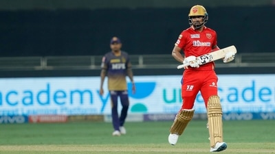 KL Rahul runs between the wicket. (IPL/Twitter) KL Rahul runs between the wicket. (IPL/Twitter)