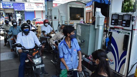 Transporters have stated that the government should consider including fuel under the Goods and Service Tax (GST) and stop the price hike. (HT File)