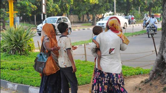 DCPCR chairperson Anurag Kundu said as part of the drive they have carried out eight rescue operations in the hot spots in which 56 children were rescued. (HT Photo)