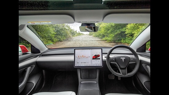 What shocks you is the dashboard which is devoid of any buttons or dials. Most functions have to be accessed through the touchscreen What shocks you is the dashboard which is devoid of any buttons or dials. Most functions have to be accessed through the touchscreen