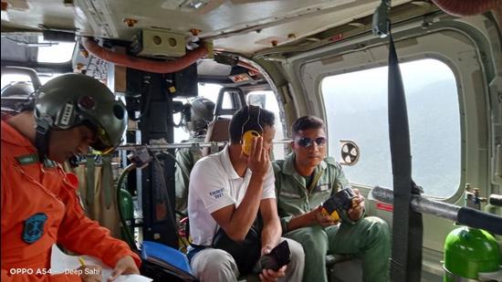 The three-member NIM rescue team led by institute’s principal Col Amit Bisht left for the site of the incident on Friday. (HT Photo)