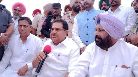 Punjab health minister OP Soni said the state’s hospitals needed more superspecialists, after laying the foundation stone of a new hospital in Barnala. (HT Photo)